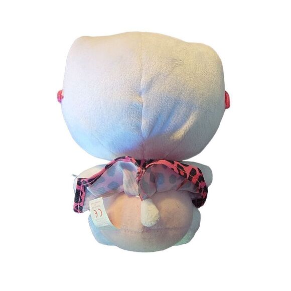 Sanrio Hello Kitty Pink Glasses 6 Inch Plush TY 2012 Beanie Babies - Picture 4 of 6
